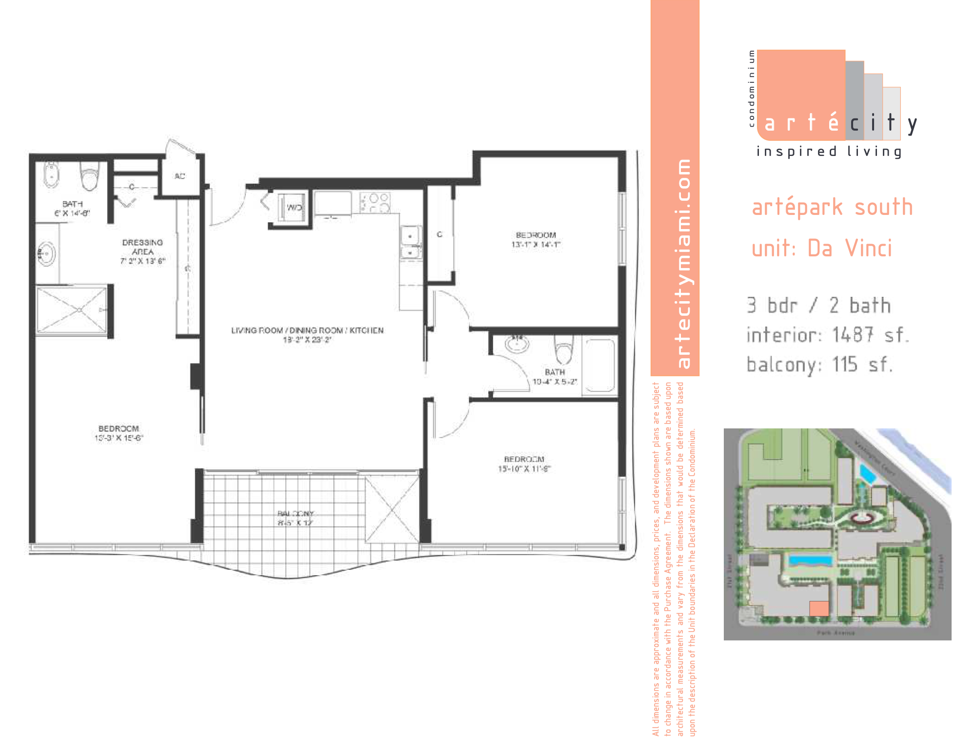 ArteCity floorplan Da Vinci