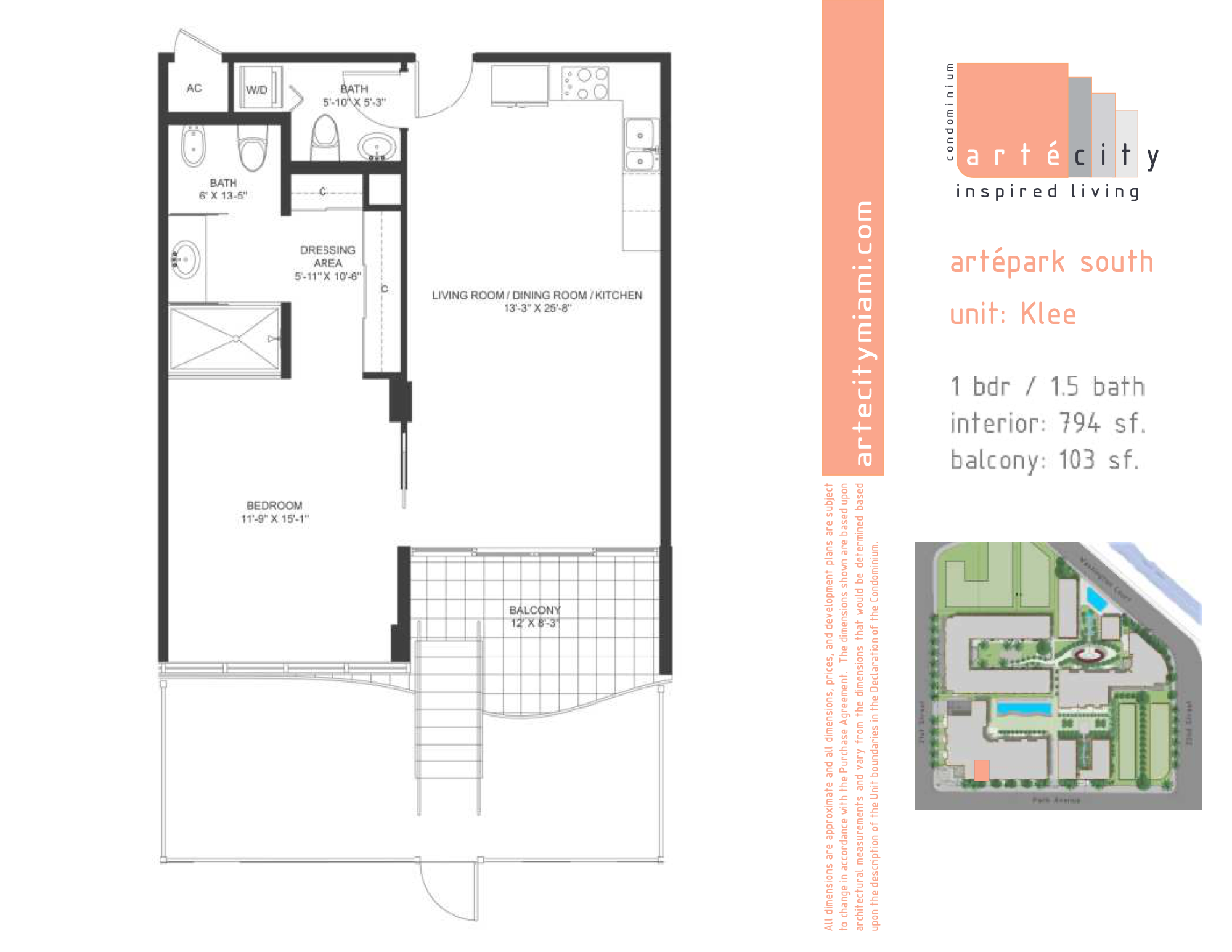 ArteCity floorplan Klee