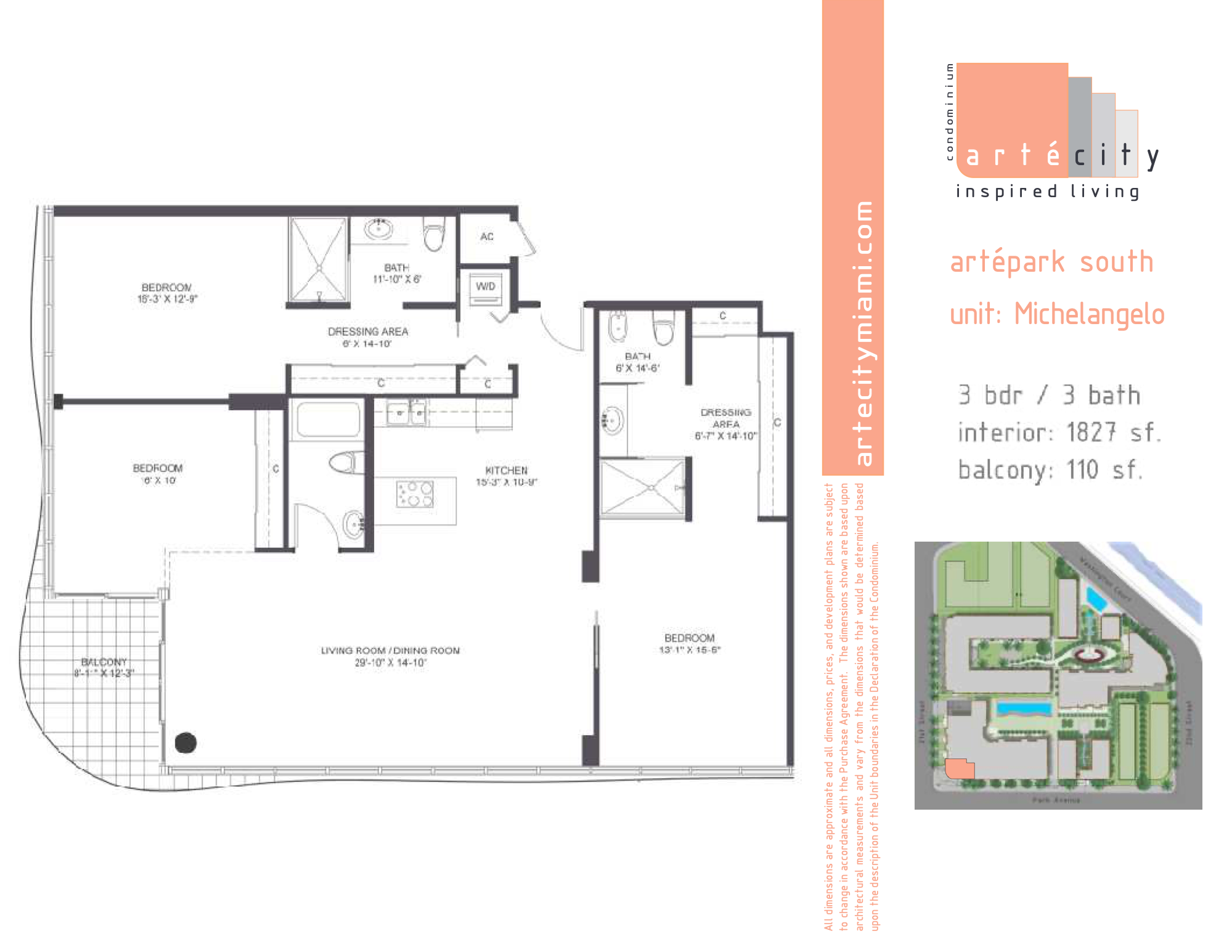 ArteCity floorplan Michelangelo