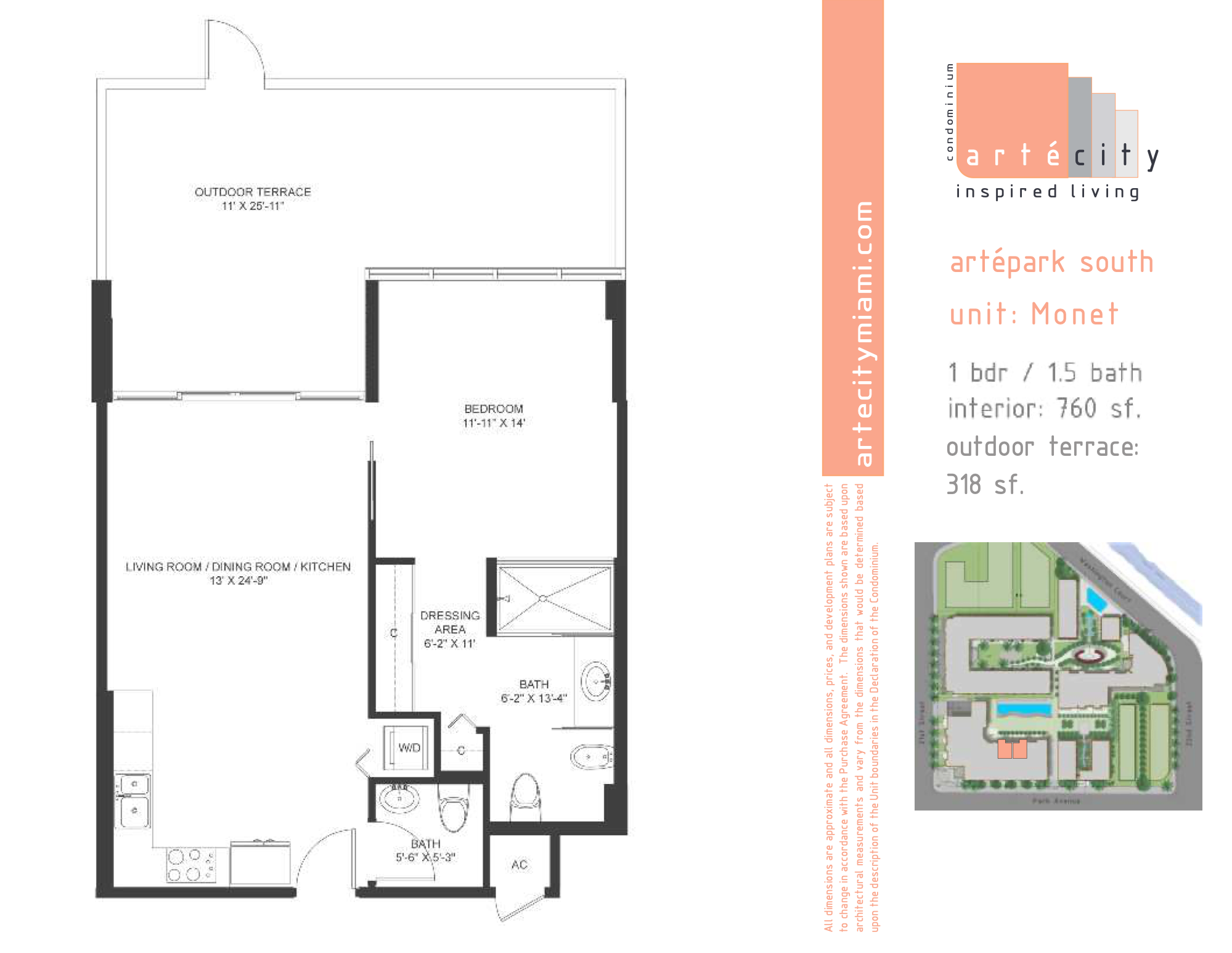 ArteCity floorplan Monet