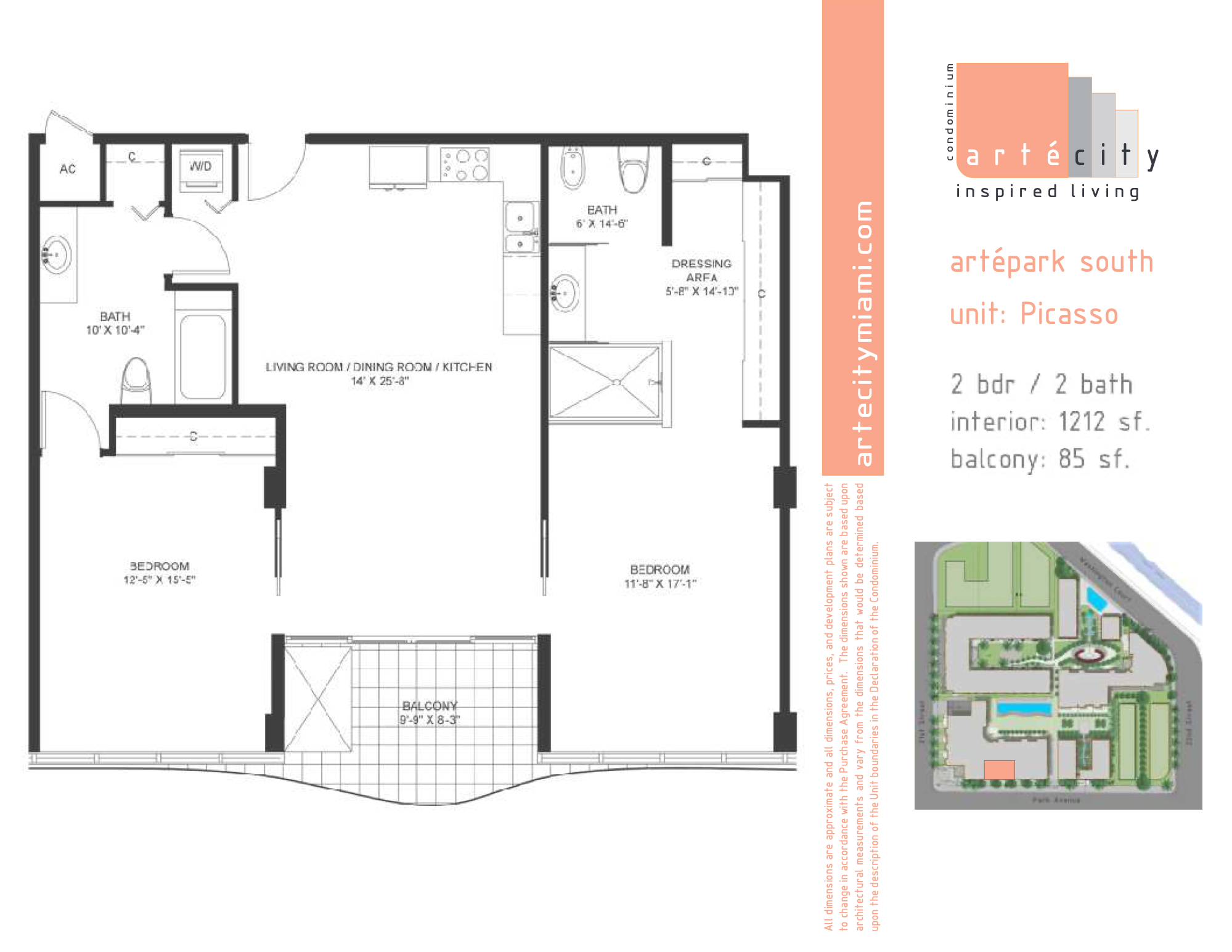 ArteCity floorplan Picasso