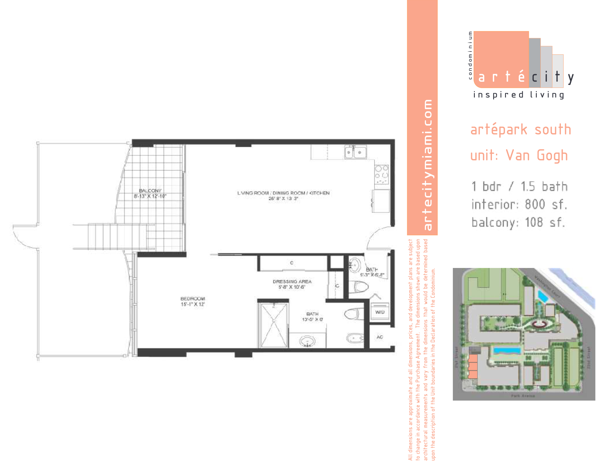 ArteCity floorplan Van Gogh