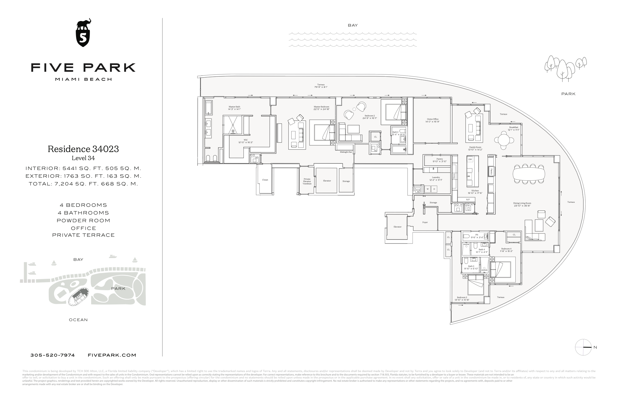 Five Park floorplan Canopy PH-34