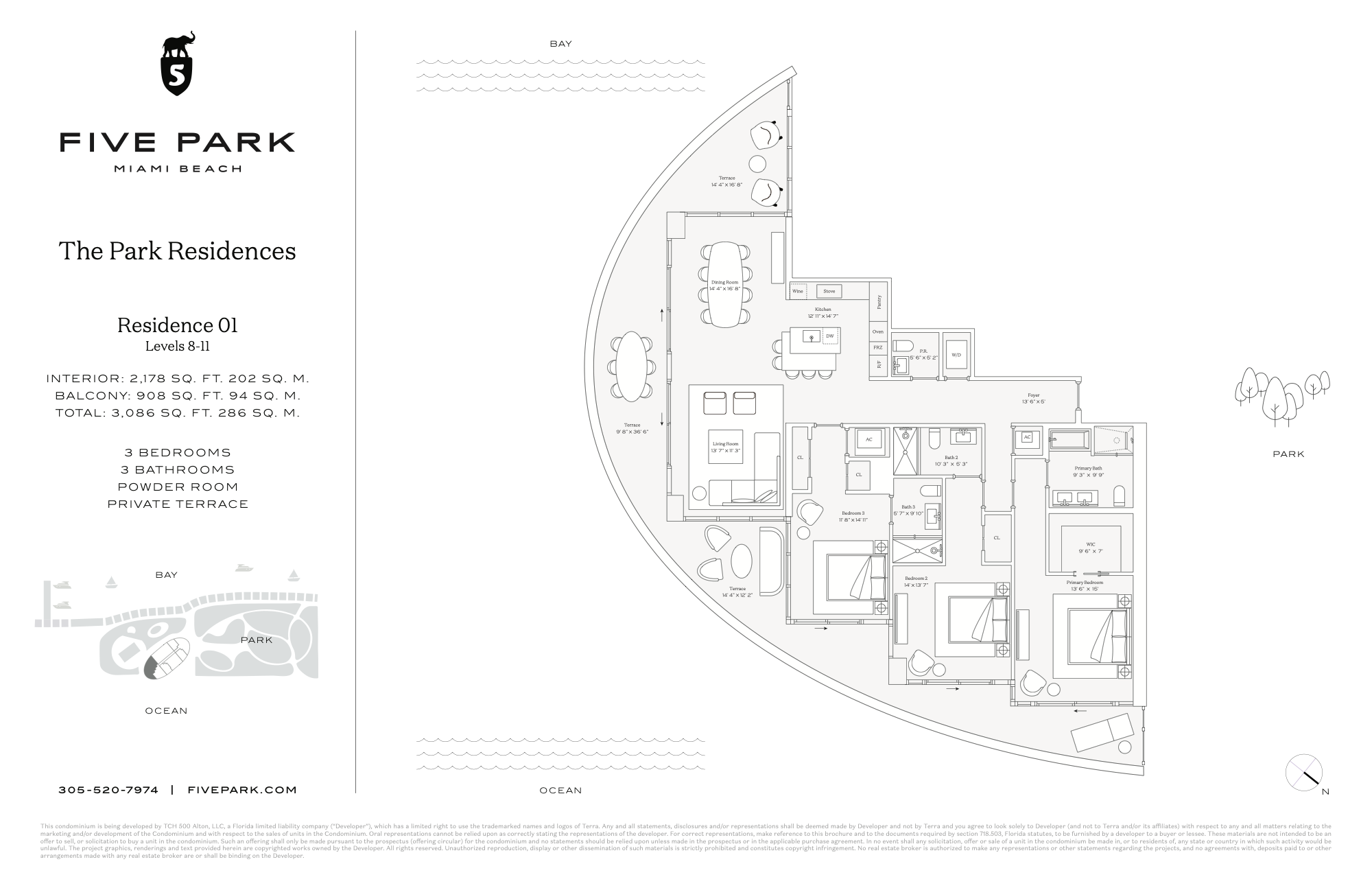 Five Park floorplan Park 01 FL 8-11