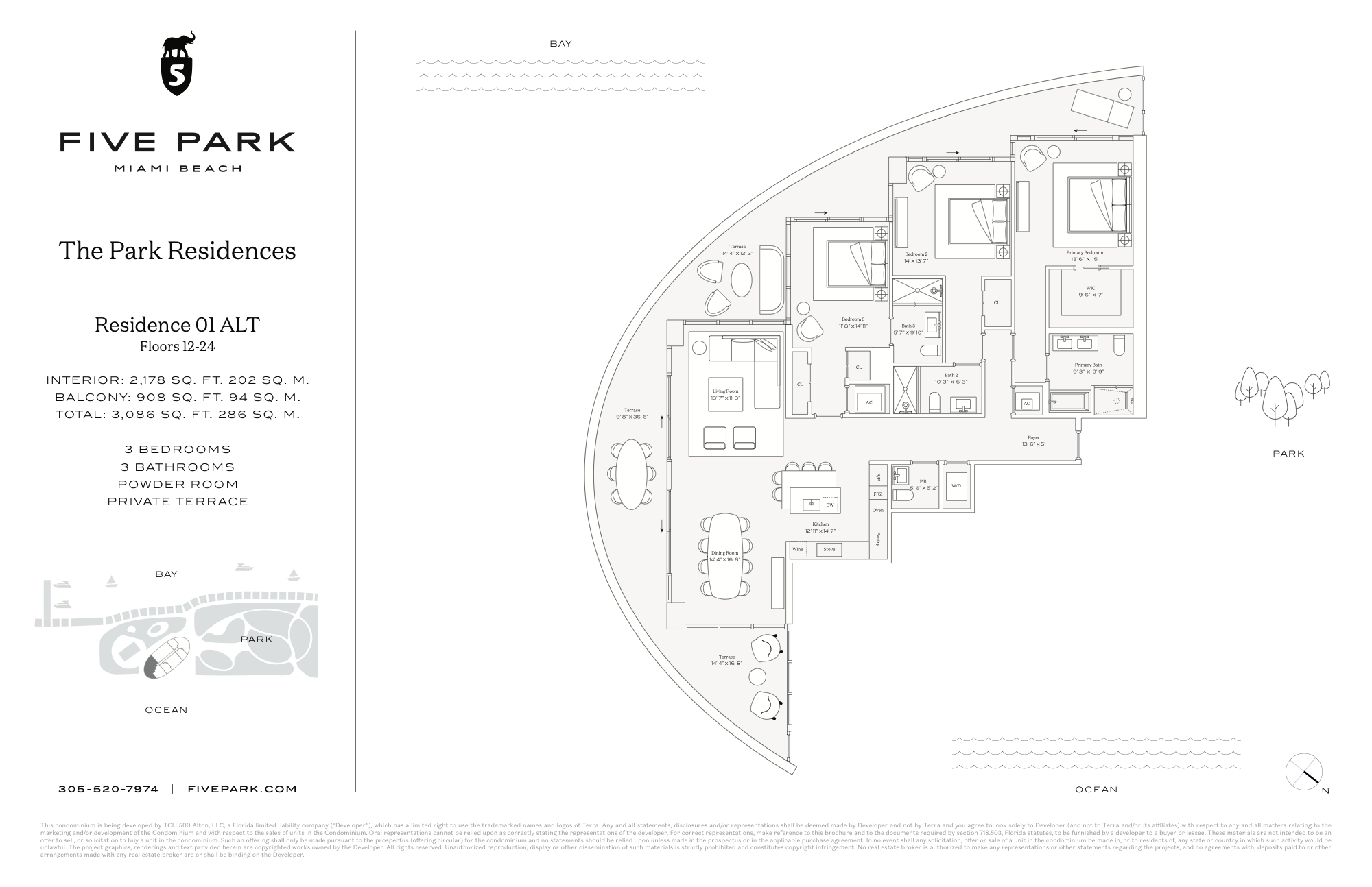 Five Park floorplan Park 01 FL 12-24