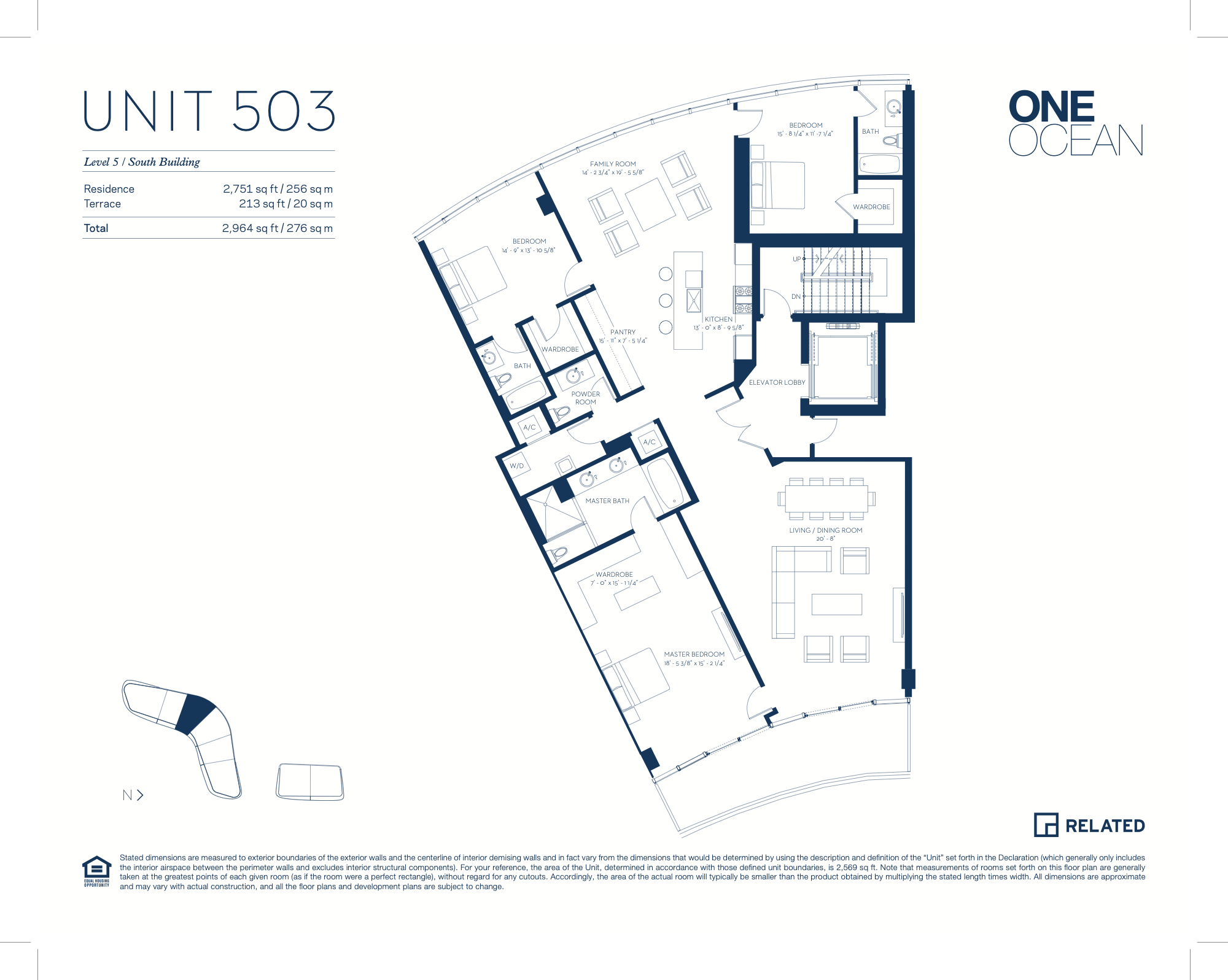 One Ocean South Beach floorplan 503
