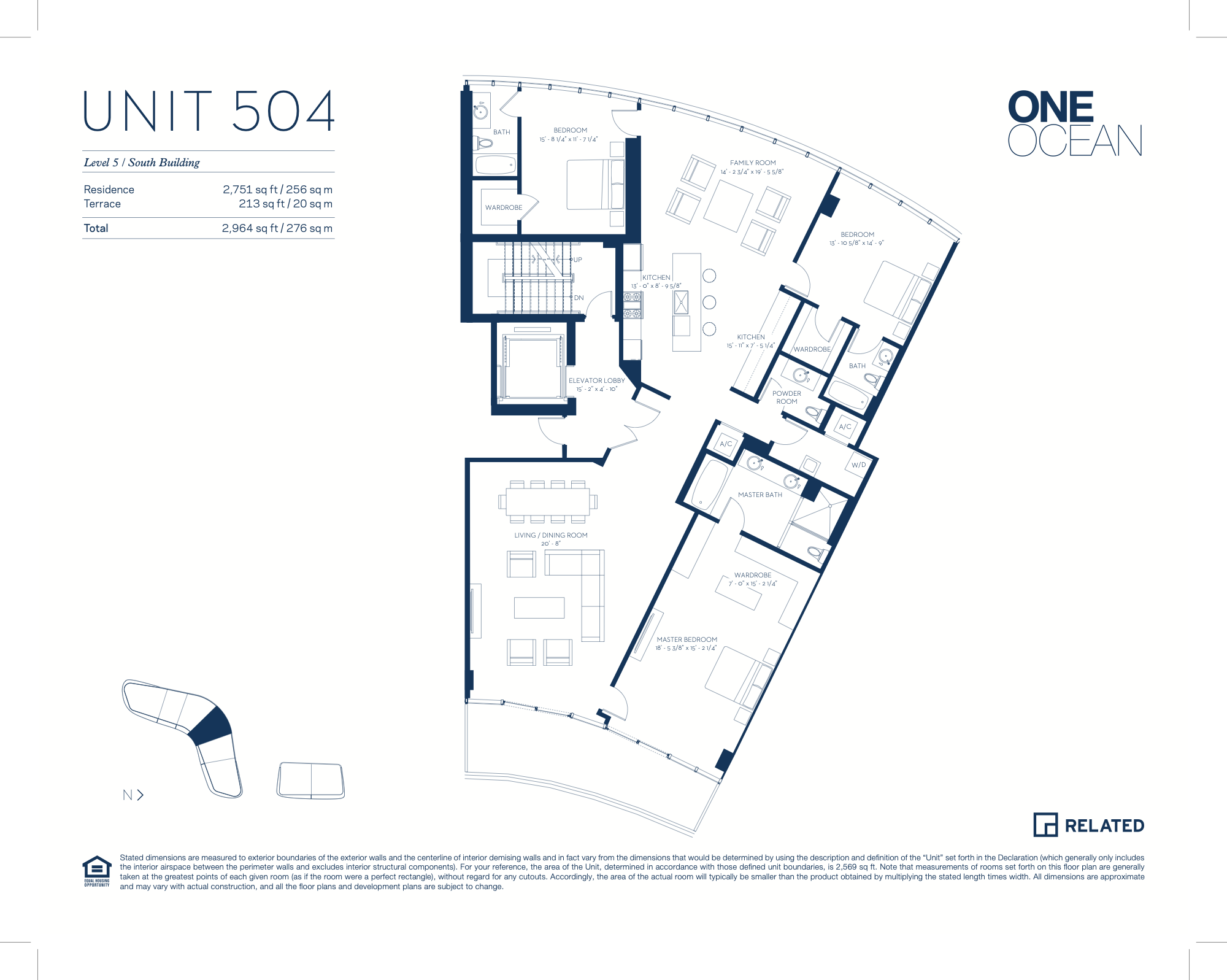 One Ocean South Beach floorplan 504