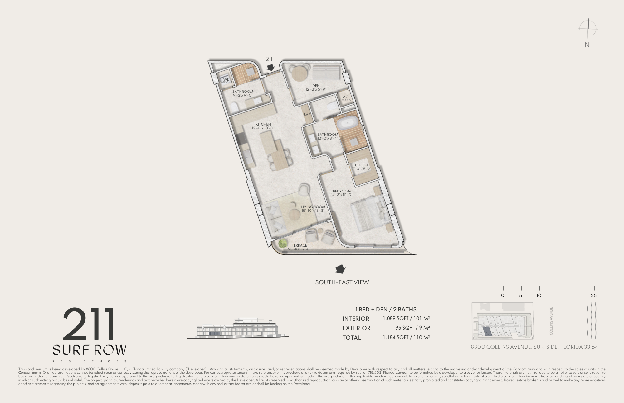 Surf Row Residences floorplan 211