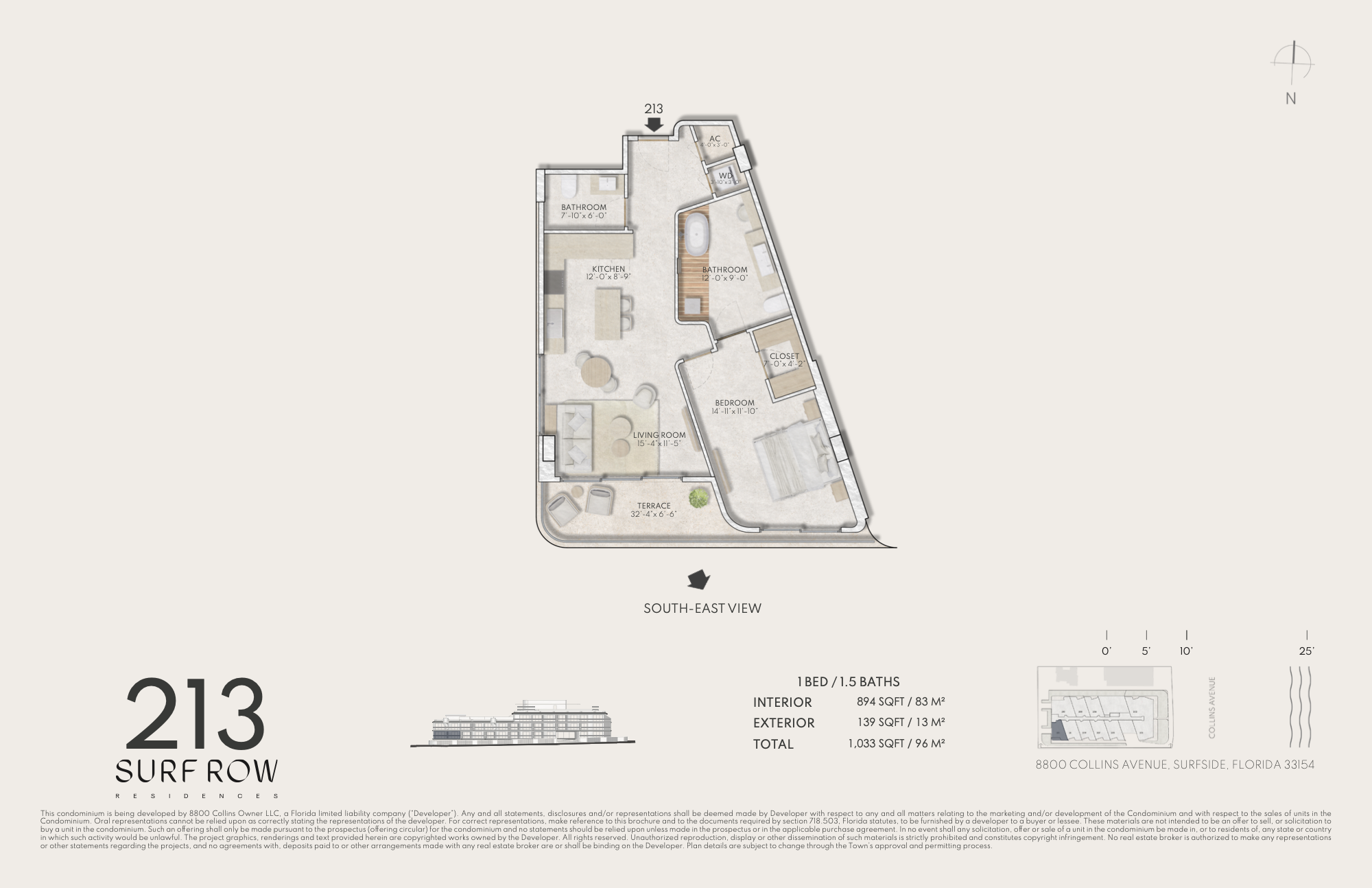 Surf Row Residences floorplan 213