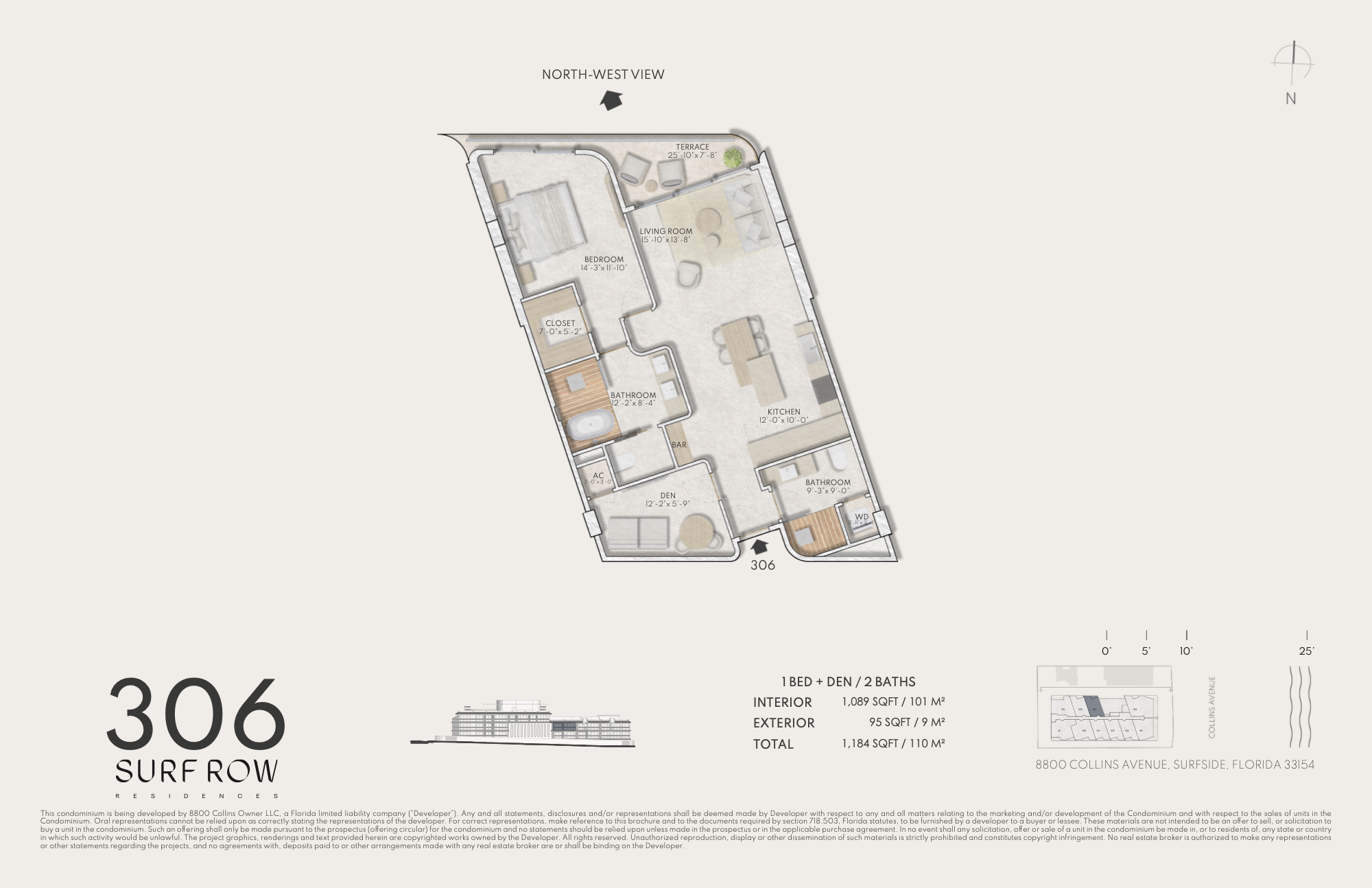 Surf Row Residences floorplan 306