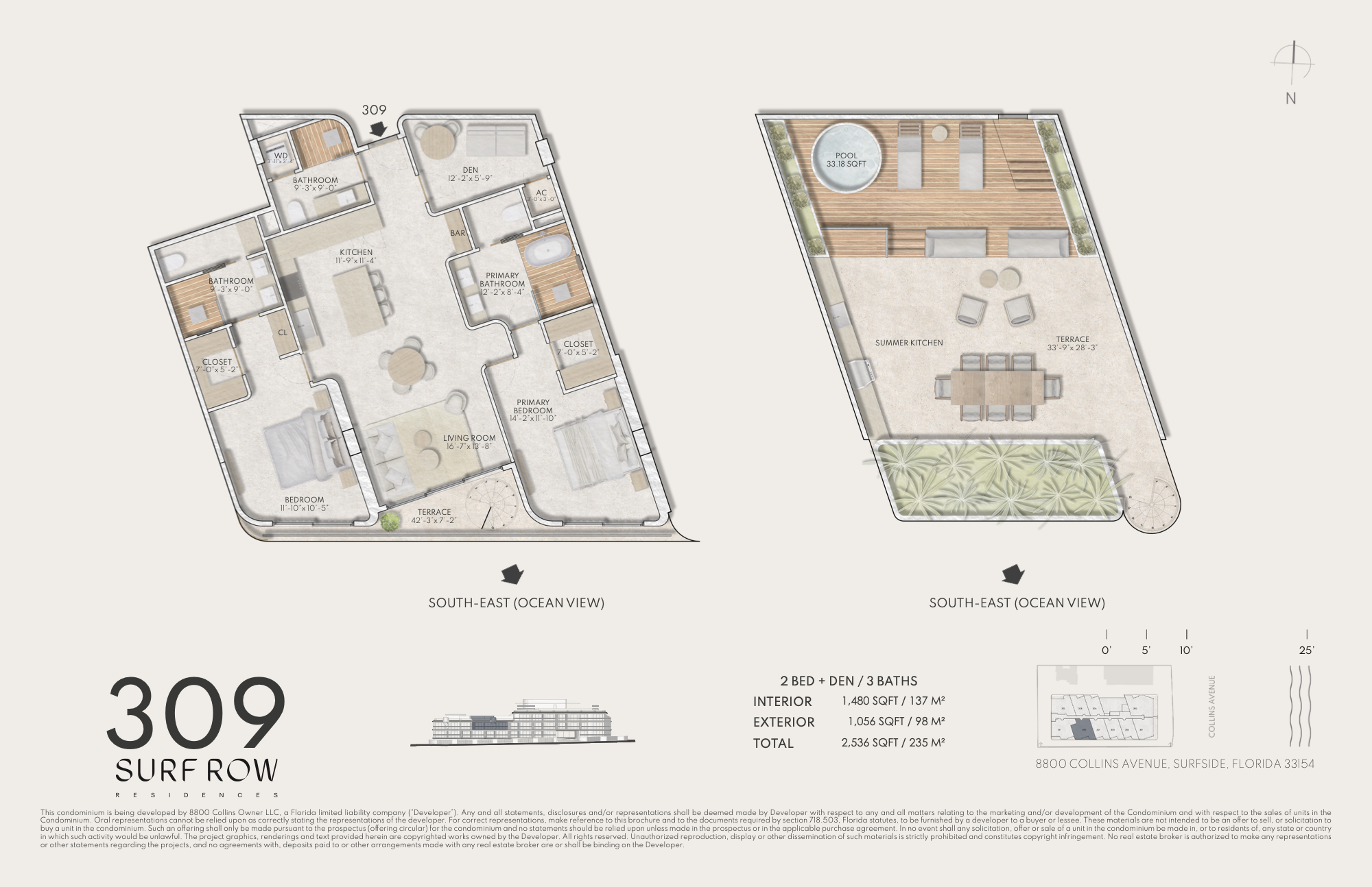 Surf Row Residences floorplan 309