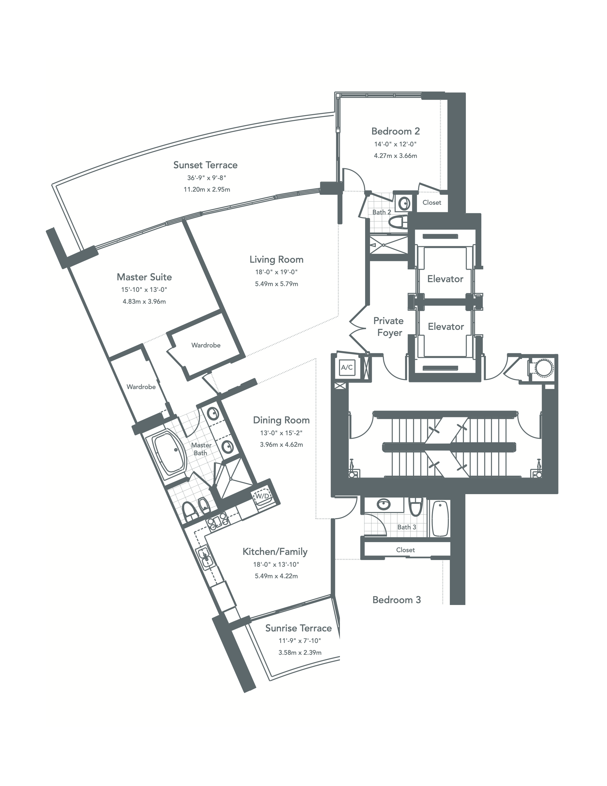 Murano at Portofino floorplan C
