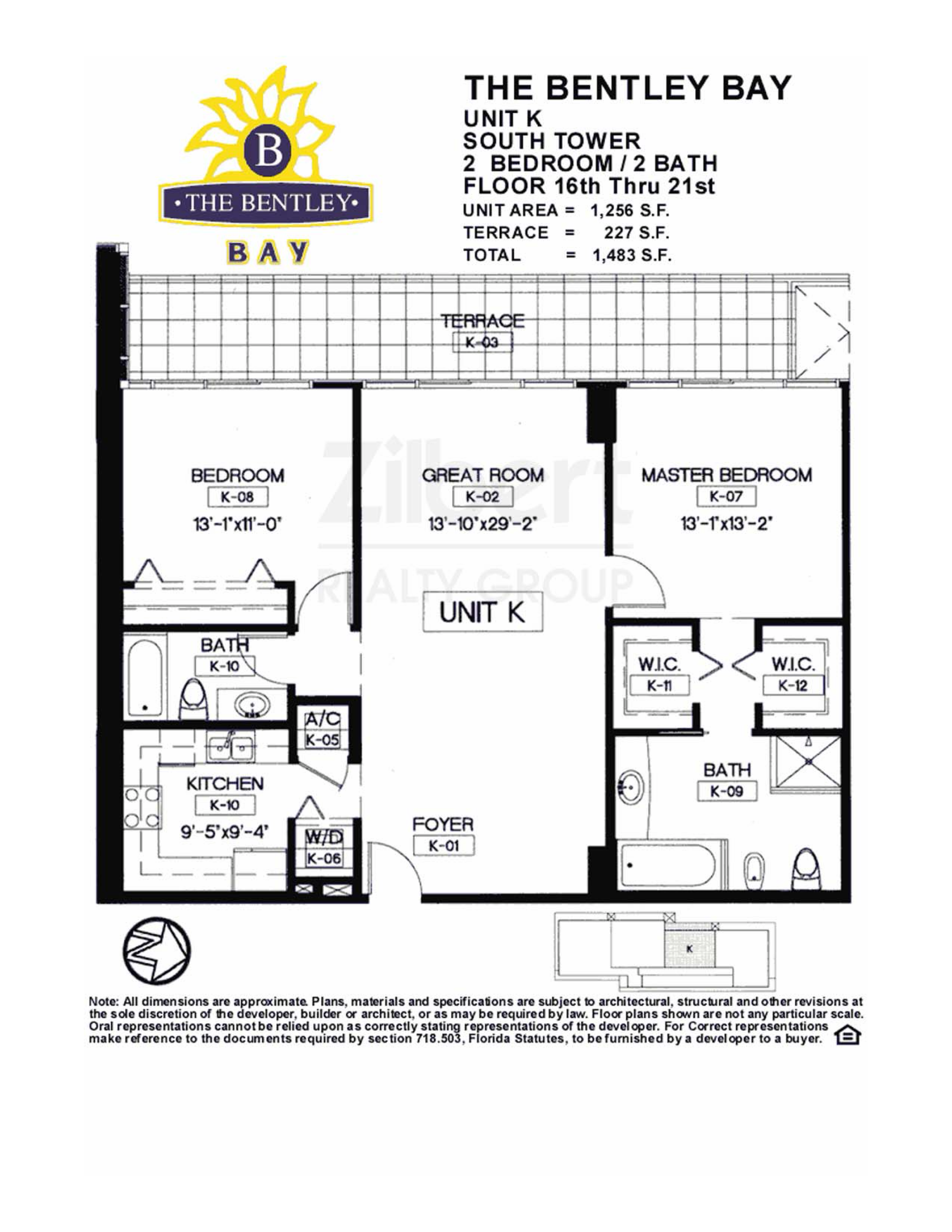 Bentley Bay South floorplan K