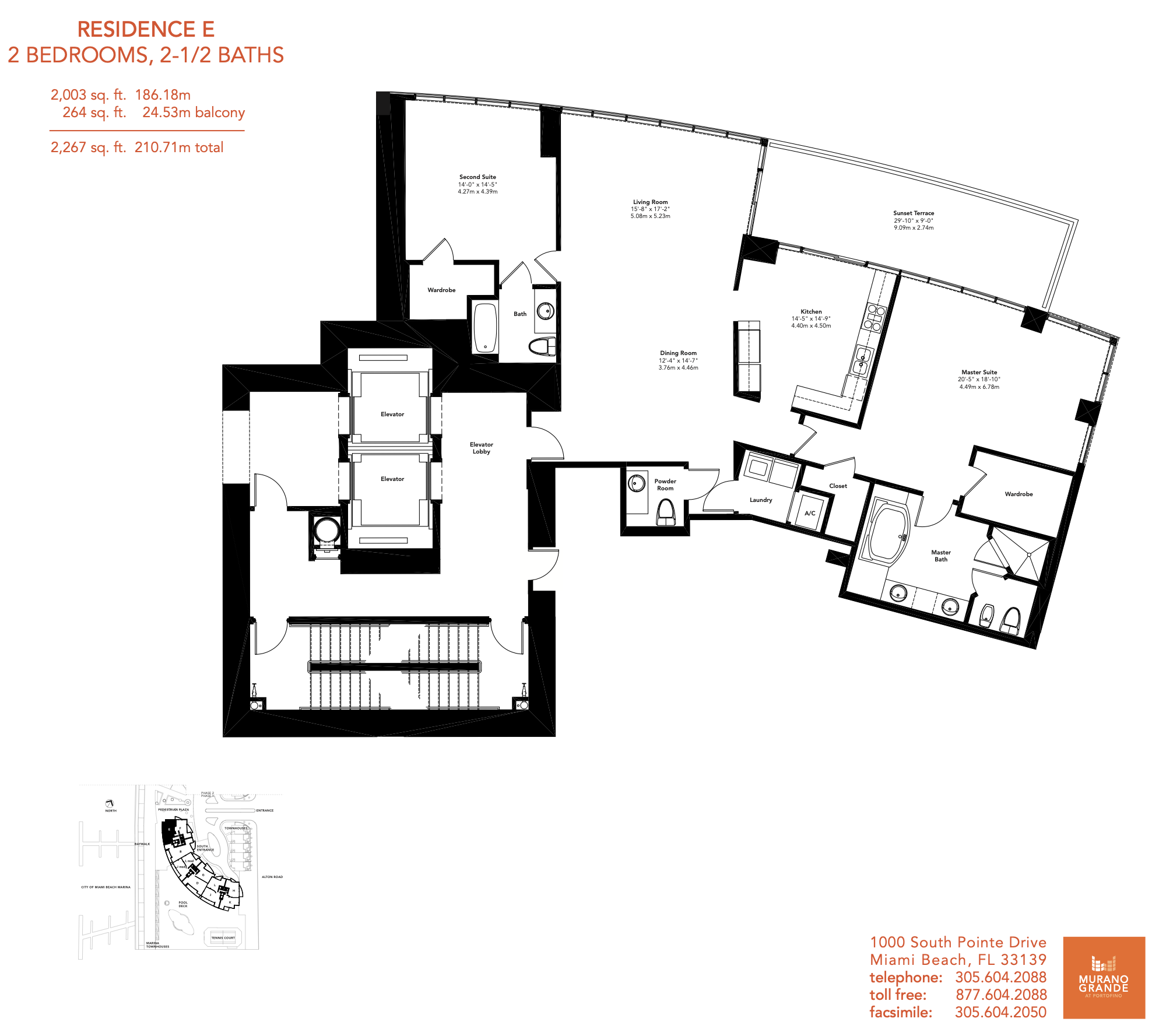 Floorplan E, Murano Grande unit 901