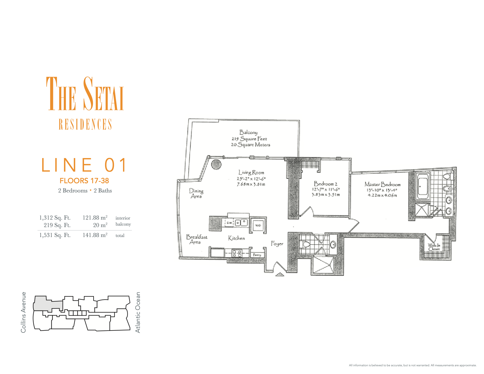 Floorplan 01, Setai unit 3501