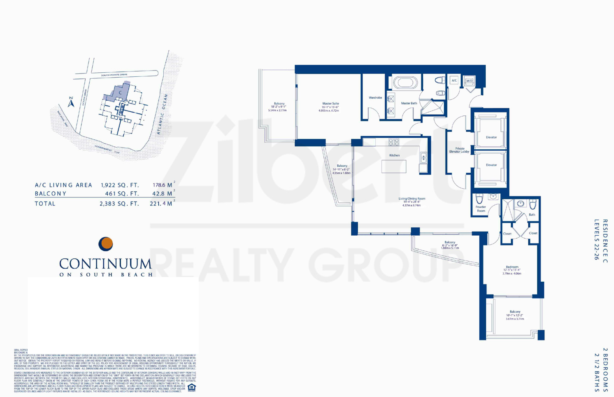Continuum North Tower floorplan C