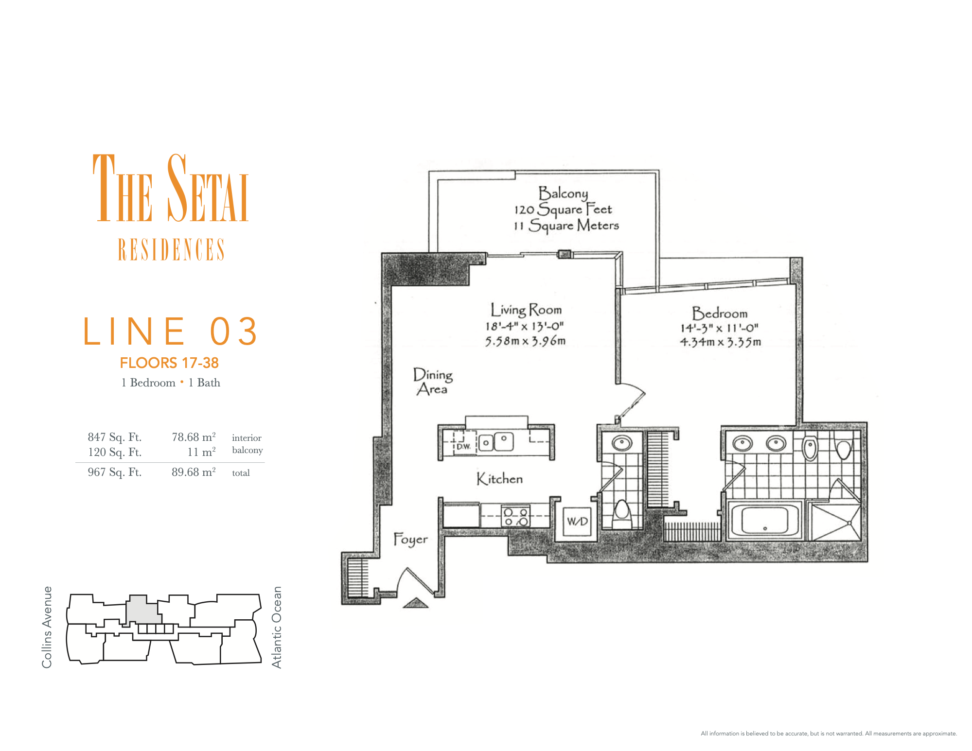 Floorplan 03, Setai unit 3803