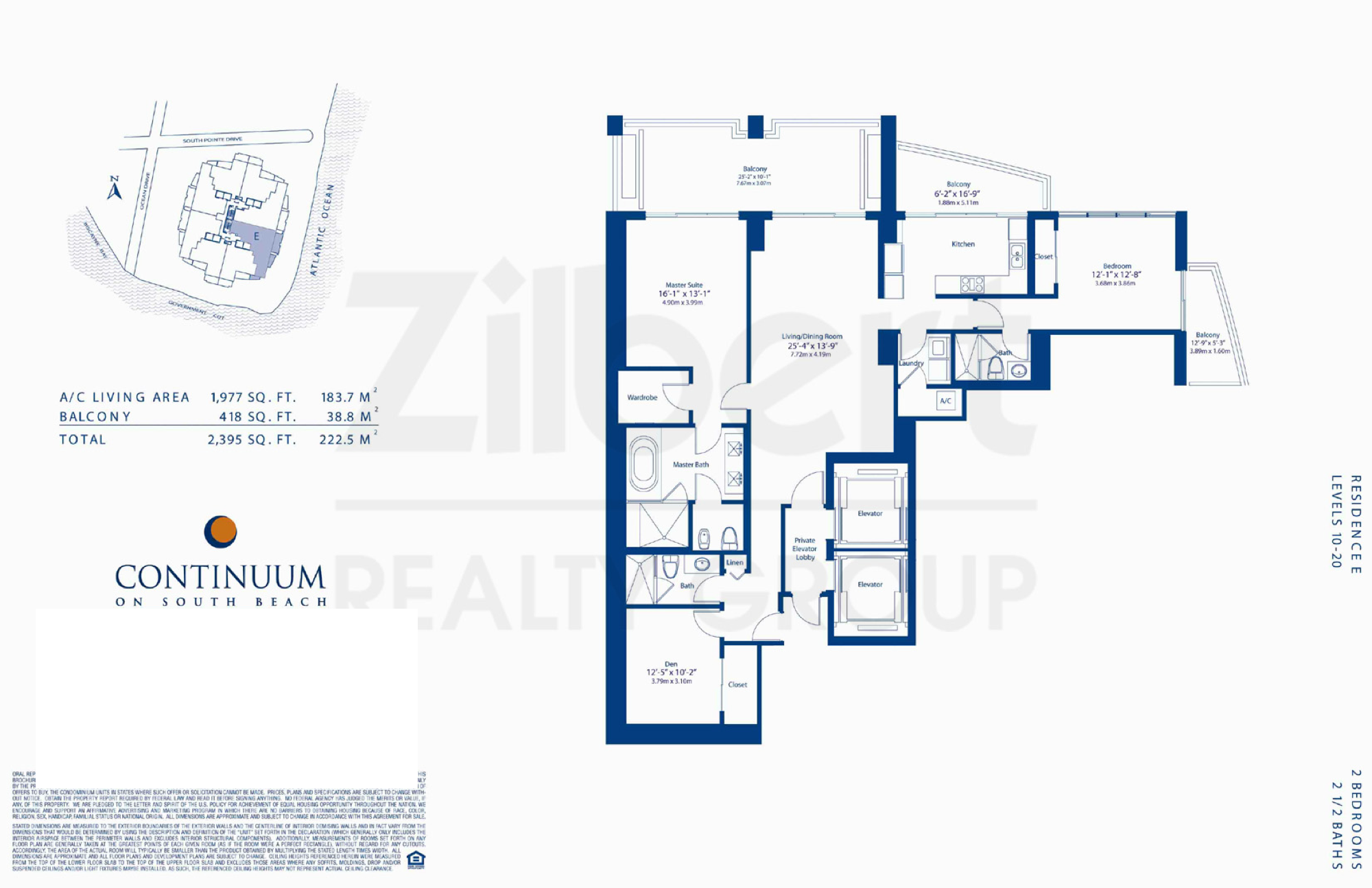 Continuum North Tower floorplan E