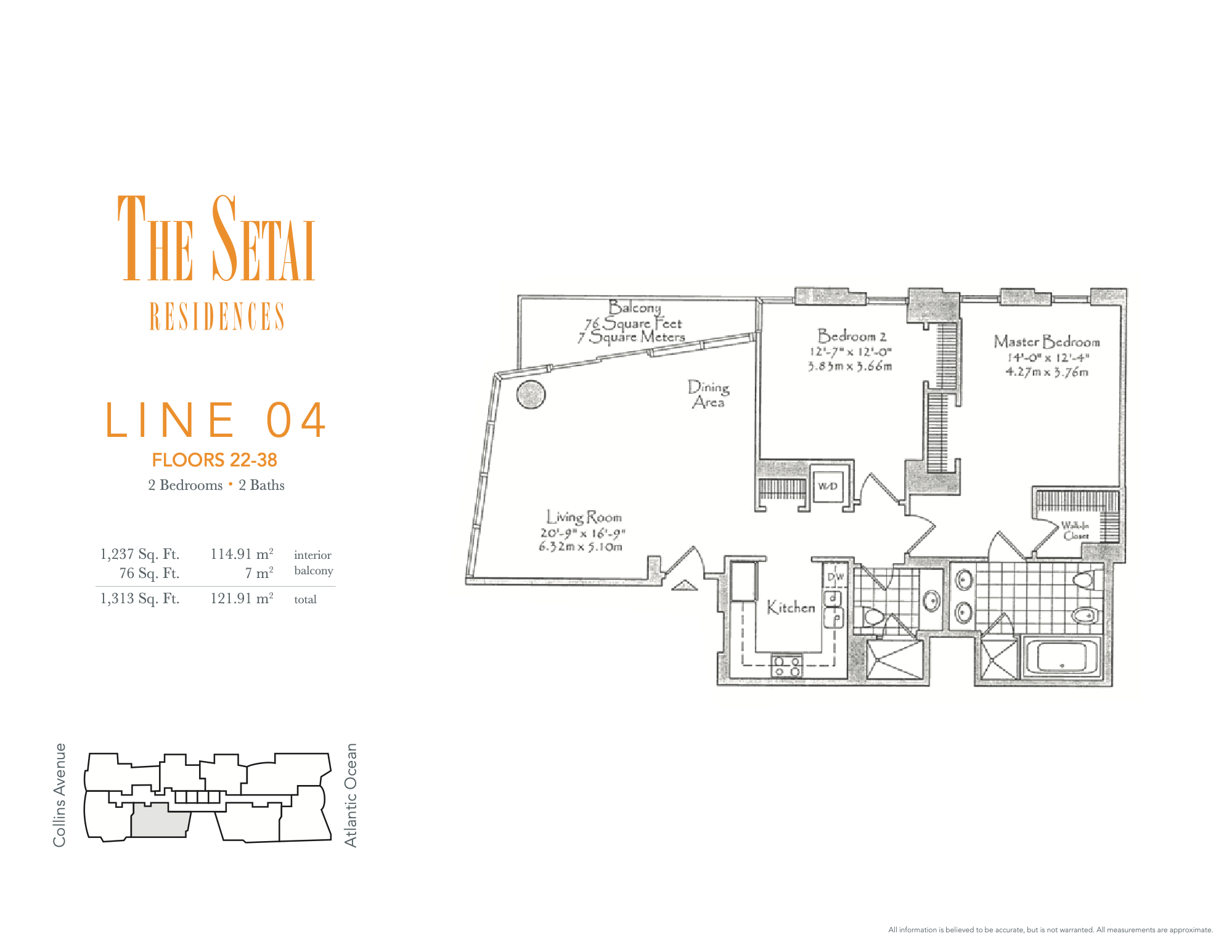 Floorplan 04, Setai unit 2504