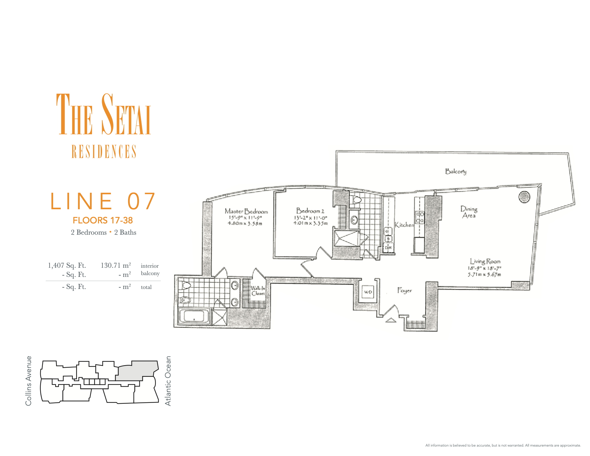 Floorplan 07, Setai unit 1707
