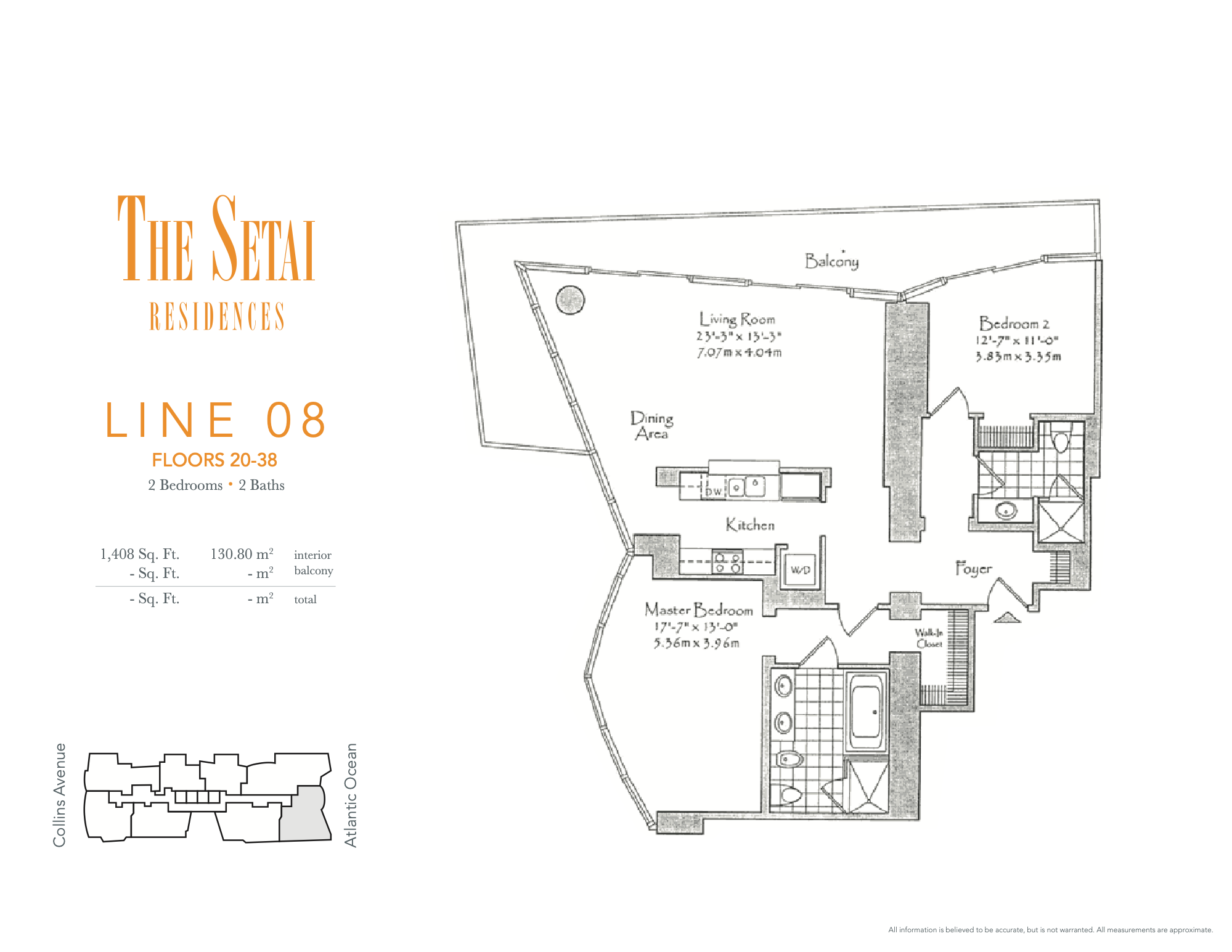 Floorplan 08, Setai unit 3208