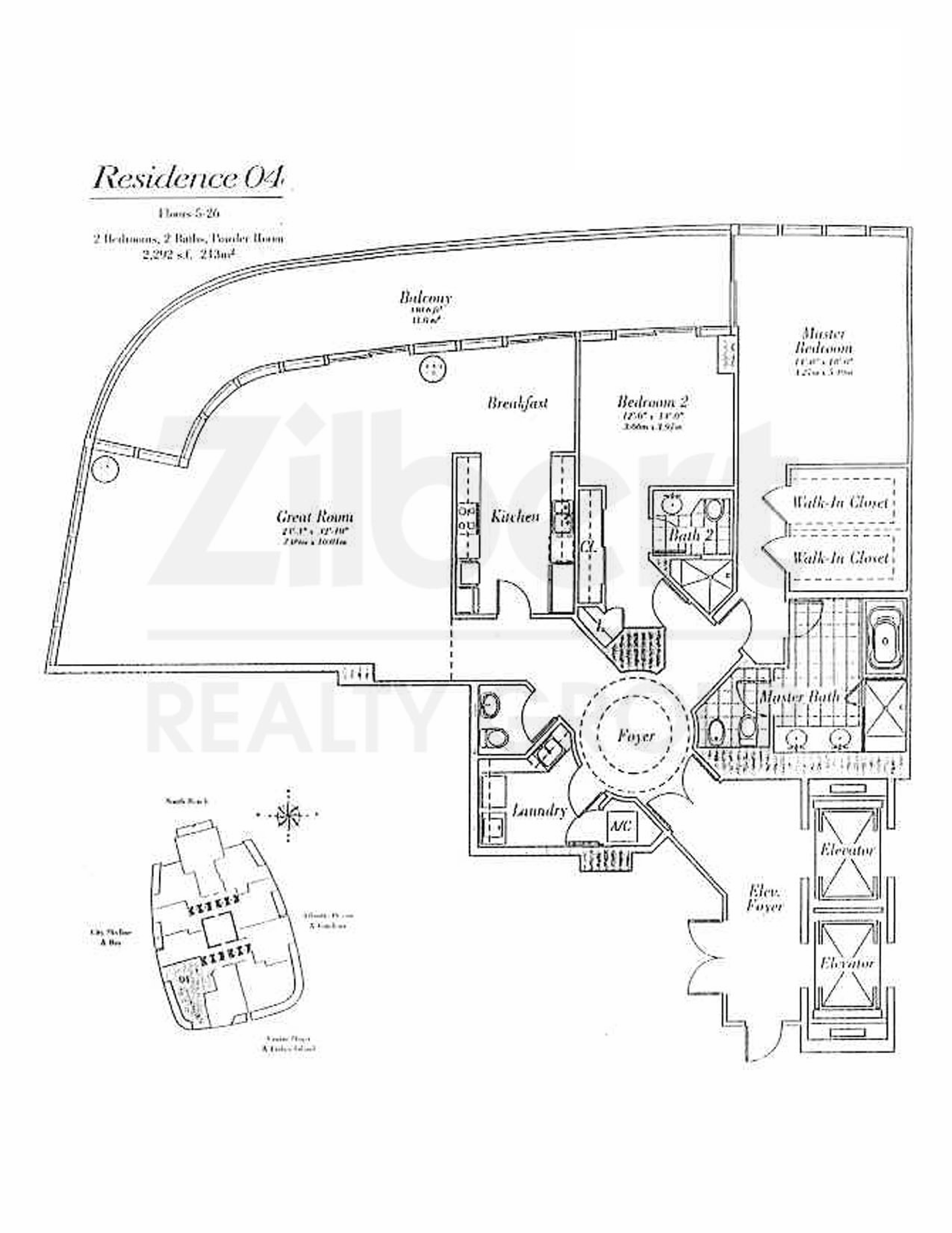 Continuum South Tower floorplan 04