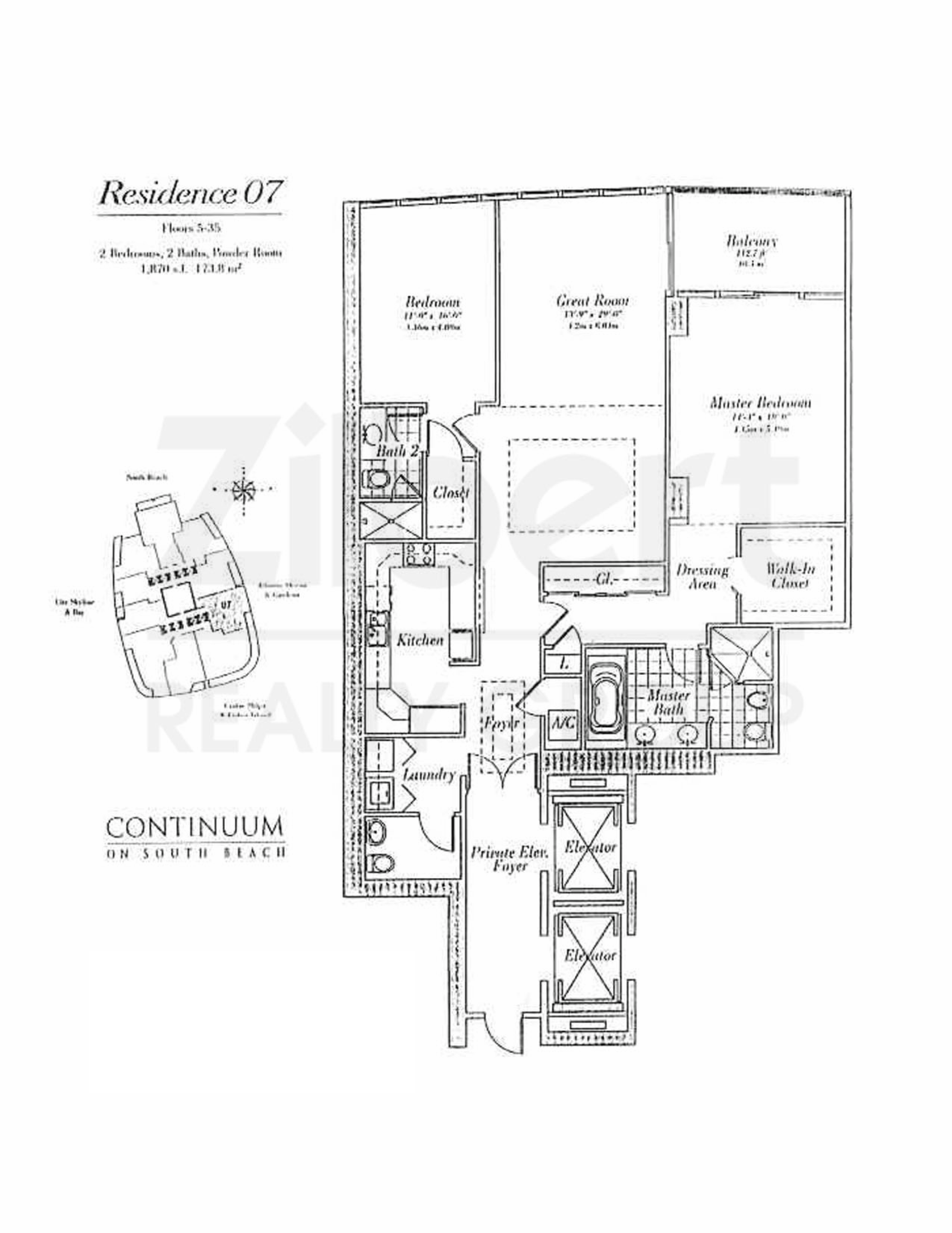 Continuum South Tower floorplan 07