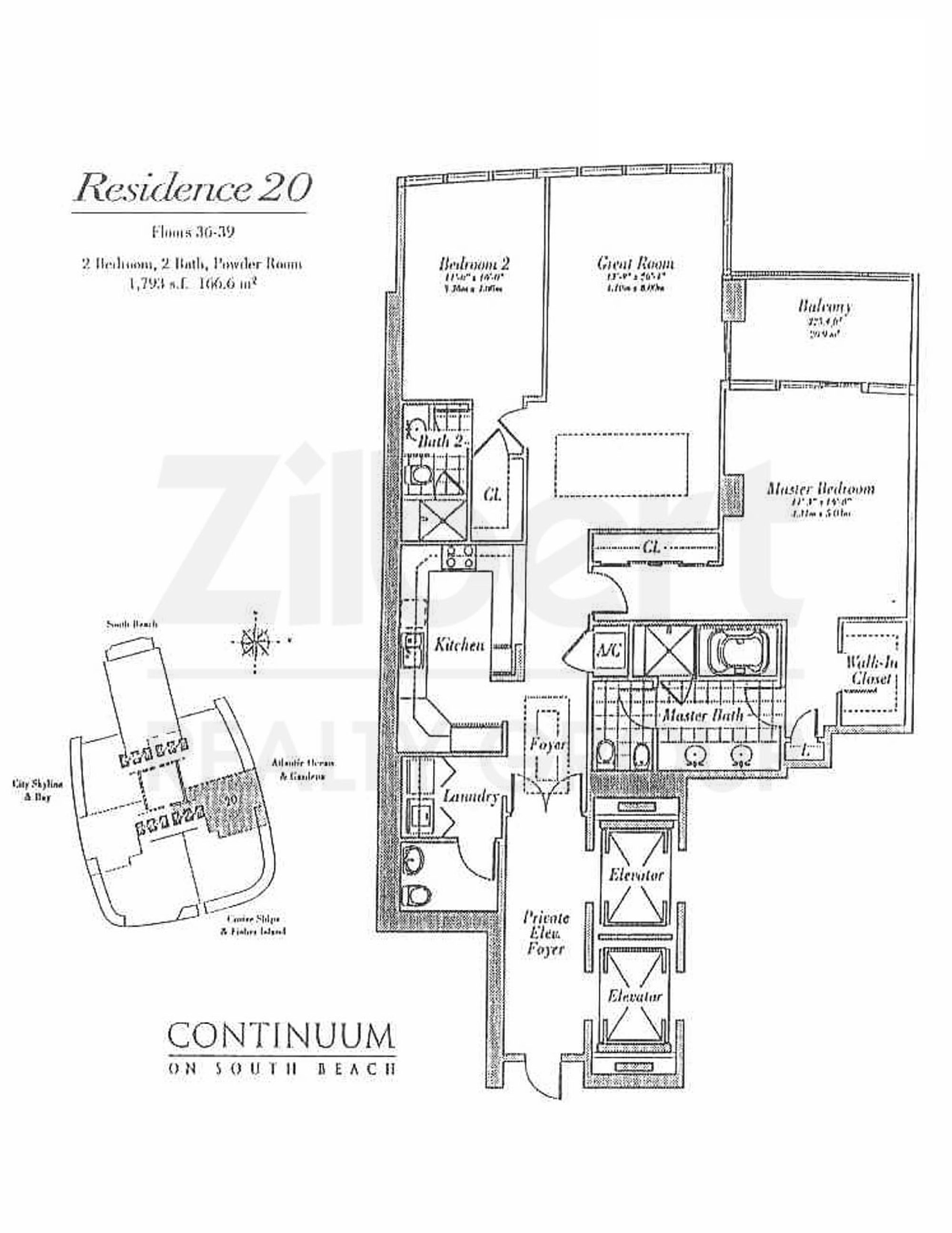 Continuum South Tower floorplan 20
